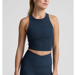 Beyond Yoga Spacedye Refocus Cropped Tank Nocturnal Navy